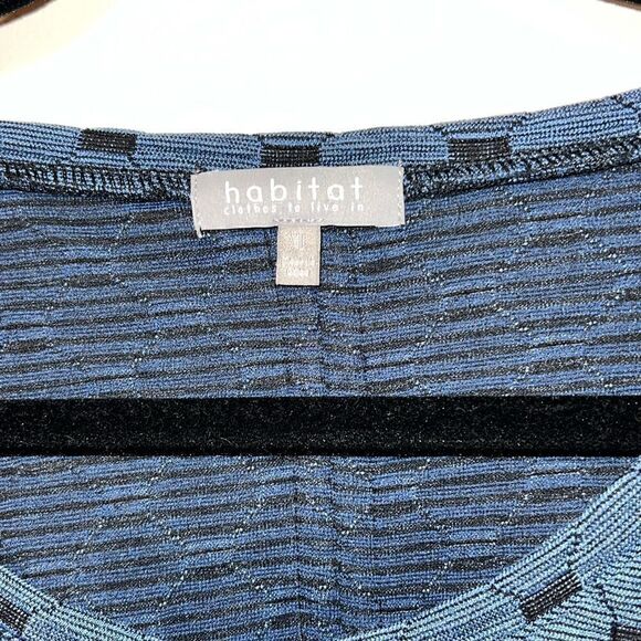 NWT HABITAT 36627 Scoop Neck Geometric Print Tunic Steel Sz S/M - Picture 5 of 7